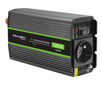 Przetwornica samochodowa Qoltec Przetwornica napięcia 600W/1200W 24V na 230V